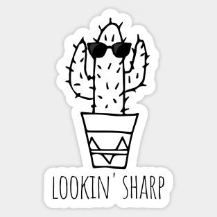 Funny Cactus With Sunglasses Sticker